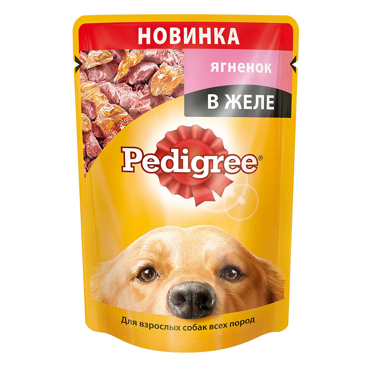 Корм для собак Pedigree желе с ягненком пауч 100г - фото 1