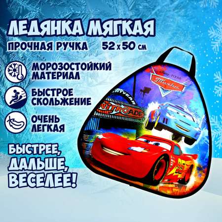 Ледянка 1TOY Disney Тачки размер 52х50 см треугольная мягкая