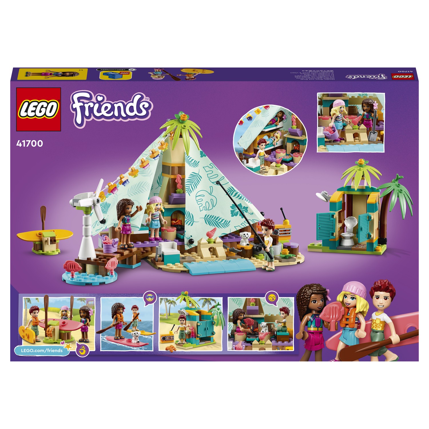 Конструктор LEGO Friends Кэмпинг на пляже 41700 - фото 3