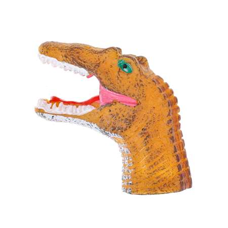 Резиновая игрушка на палец Рыжий кот динозавры 2