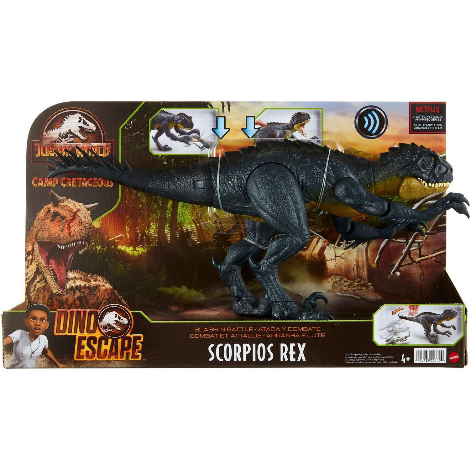 Фигурка Jurassic World Хлопающий Скорпиос Рекс HBT41 - фото 6