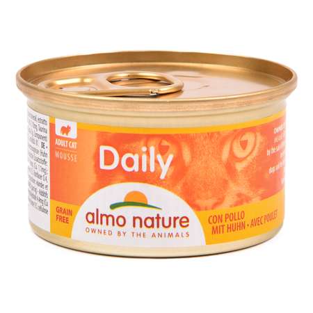 Корм влажный для кошек ALMO NATURE 85г Dailymenu курица мусс