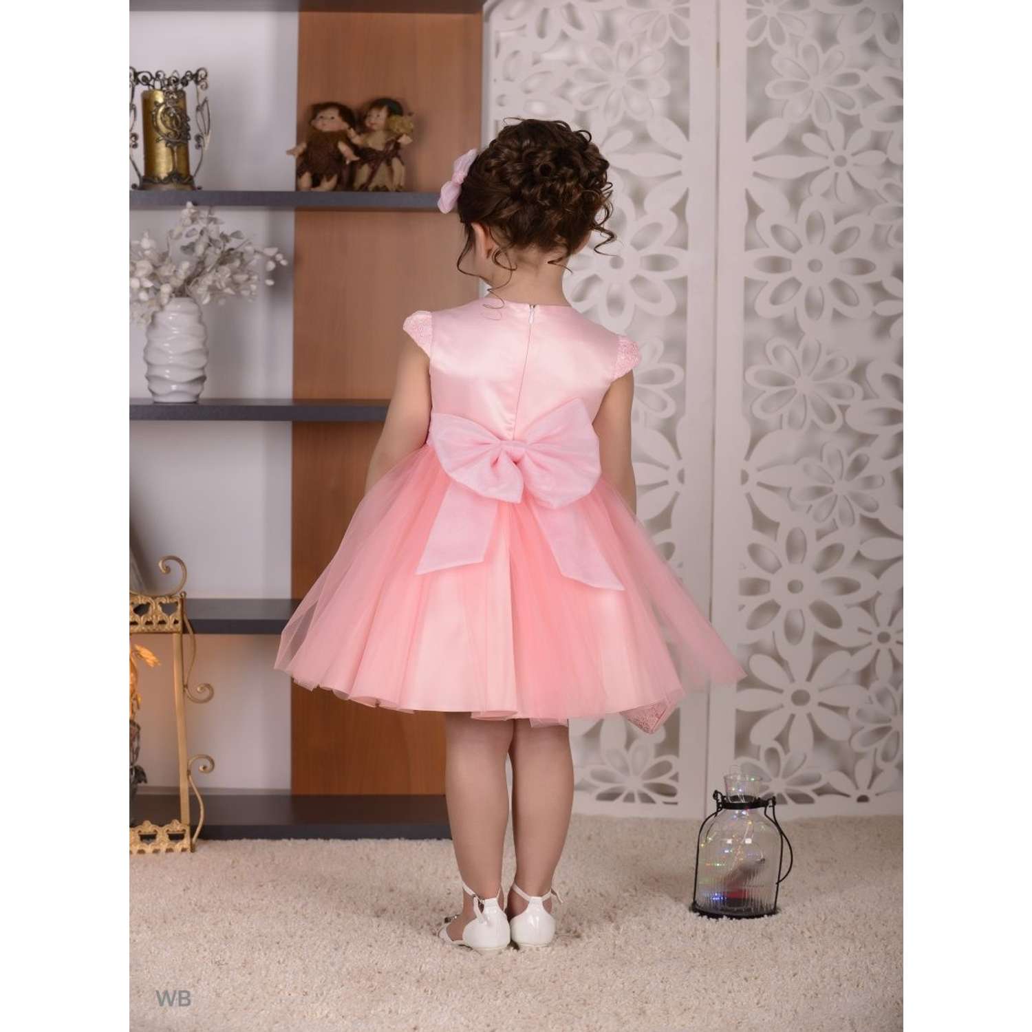Платье Lila Style гипюр розовый - фото 3