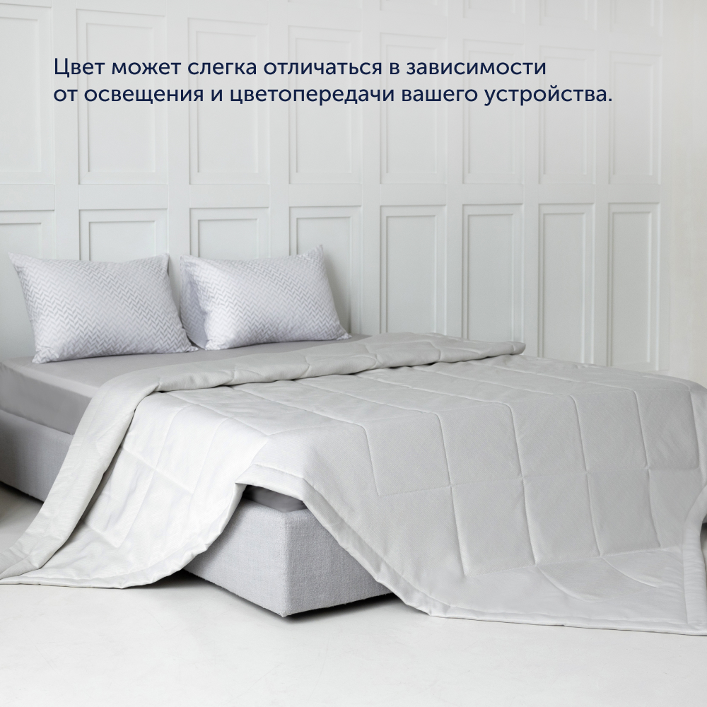 Комплект покрывало + наволочка buyson BuyFlora Cream, 240х260/45х45 см - фото 9