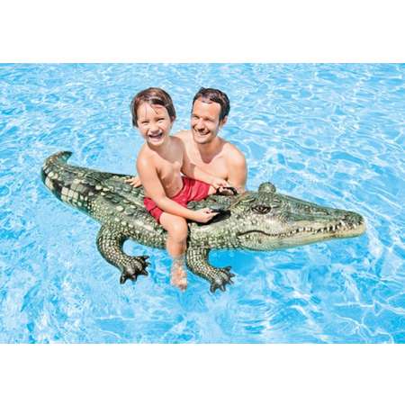 Матрас-плот Intex Надувная игрушка-наездник Аллигатор 170х86см Intex 57551NP