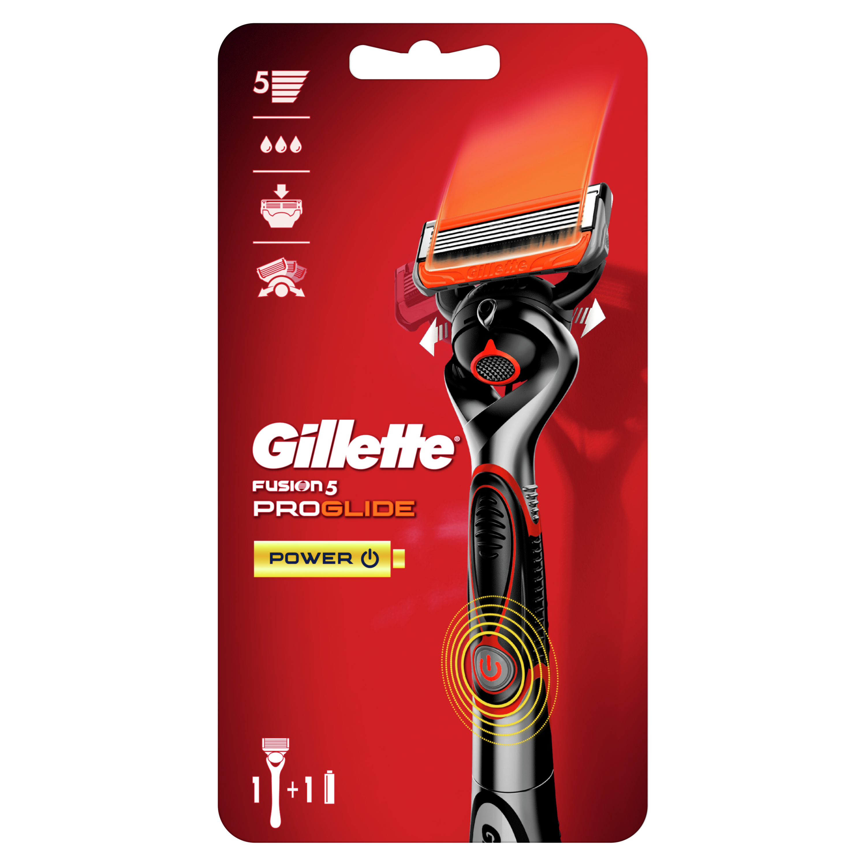 Бритва Gillette Fusion5 ProGlide Power С 1 сменной кассетой - фото 1