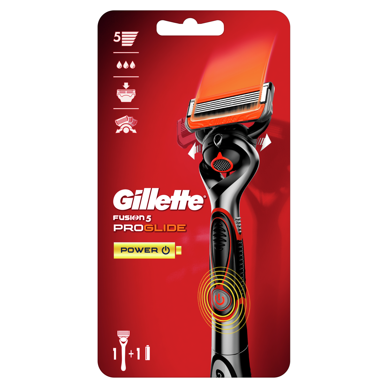 Бритва Gillette Fusion5 ProGlide Power С 1 сменной кассетой - фото 1