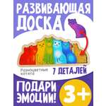 Развивающая доска Нескучные игры Разноцветные котята