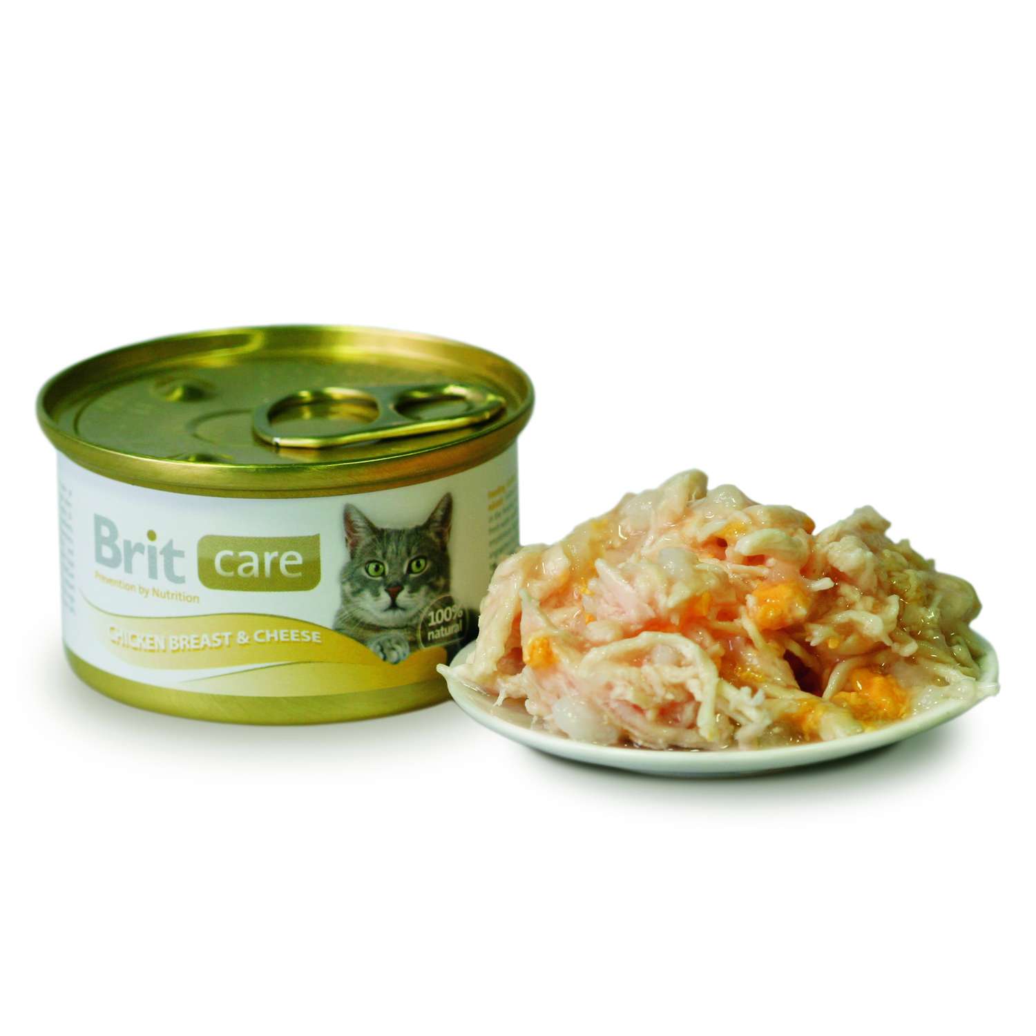 Корм влажный для кошек Brit Care 80г с куриной грудкой и сыром консервированный - фото 2