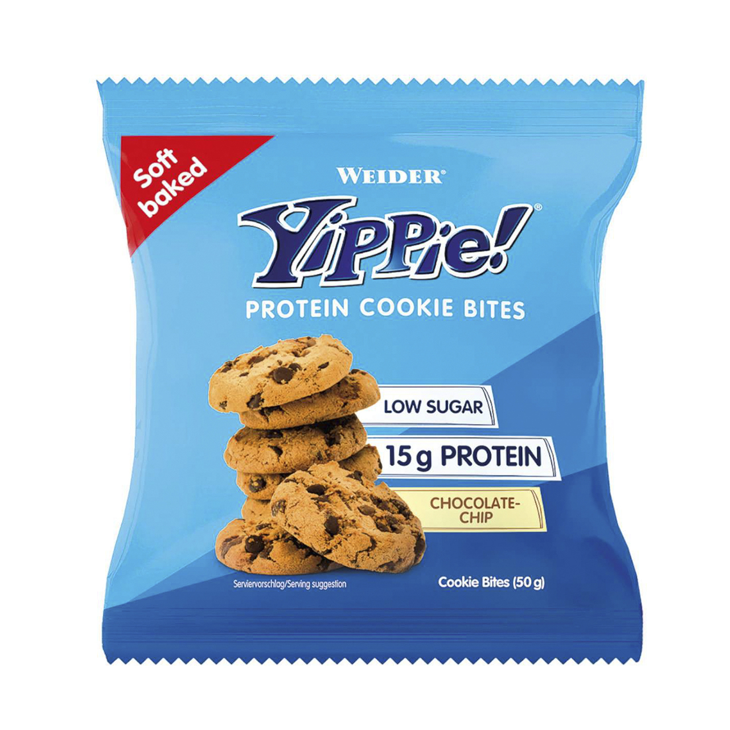 Печенье WEIDER Yippie Prot шоколадные чипы 50г - фото 1