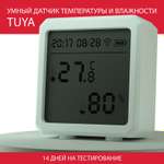 Датчик микроклимата QUIVIRA температуры и влажности с ЖК-дисплеем часами и датой