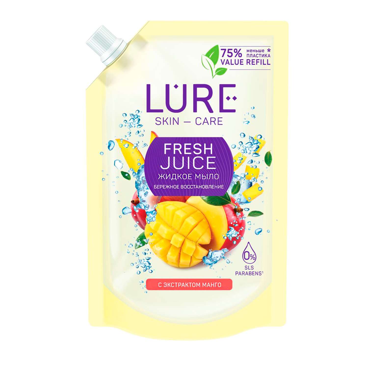 Жидкое мыло LURE С экстрактом манго дой-пак 380мл - фото 1