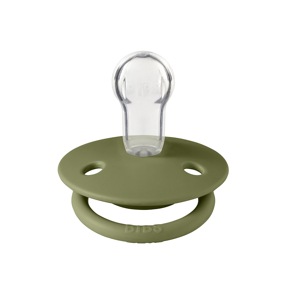 Соска-пустышка BIBS De Lux Silicone Olive 0+ месяцев - фото 2