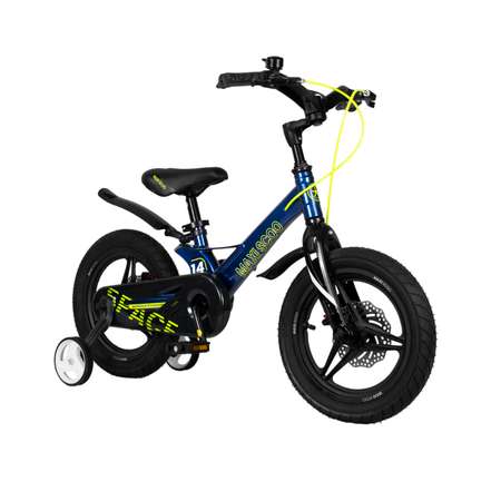 Детский двухколесный велосипед Maxiscoo Space делюкс плюс 14 синий