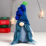 Кукла интерьерная Зимнее волшебство «Бабусечка с виноградинками на колпаке» 20х10х8 см