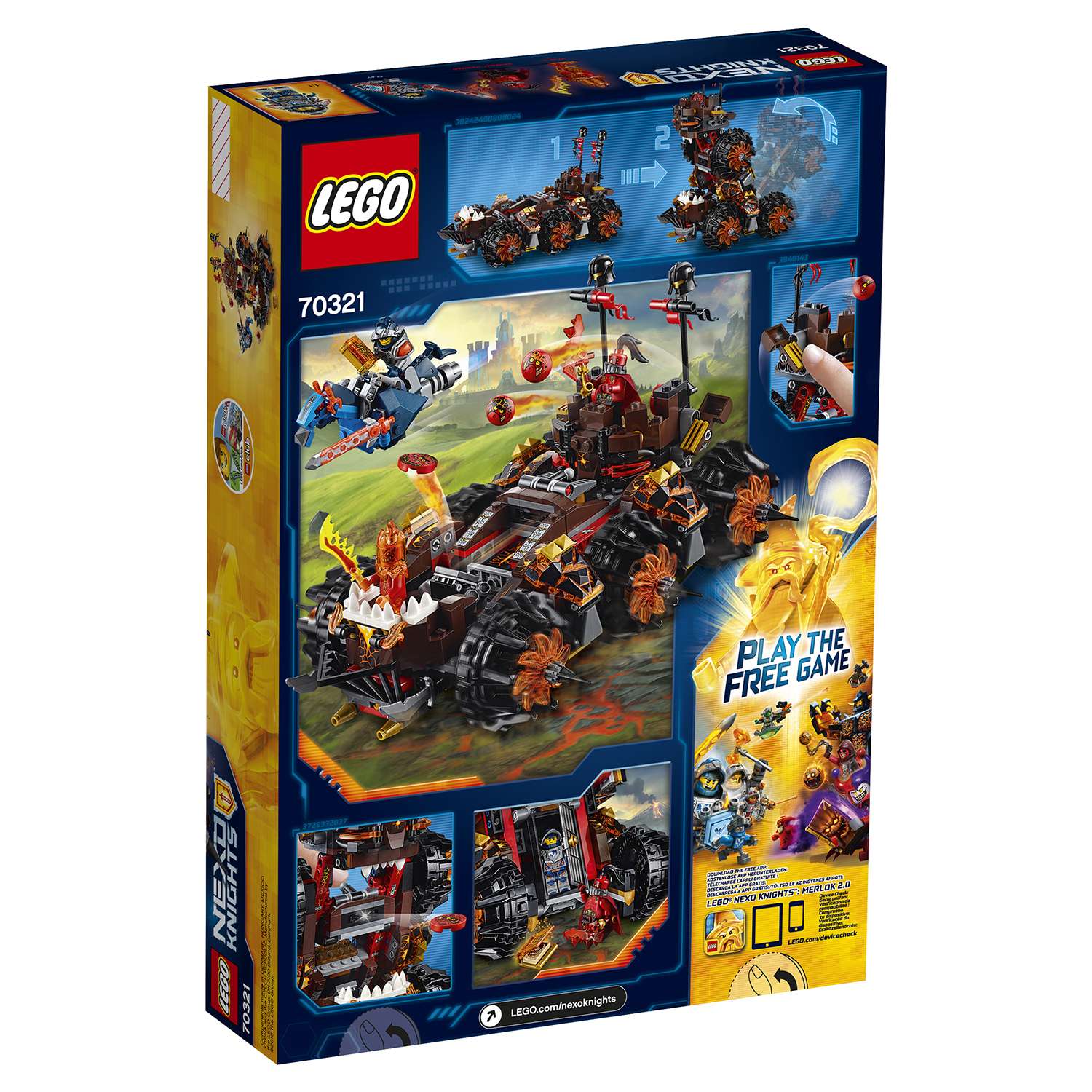 Конструктор LEGO Nexo Knights Роковое наступление Генерала Магмара (70321) - фото 3