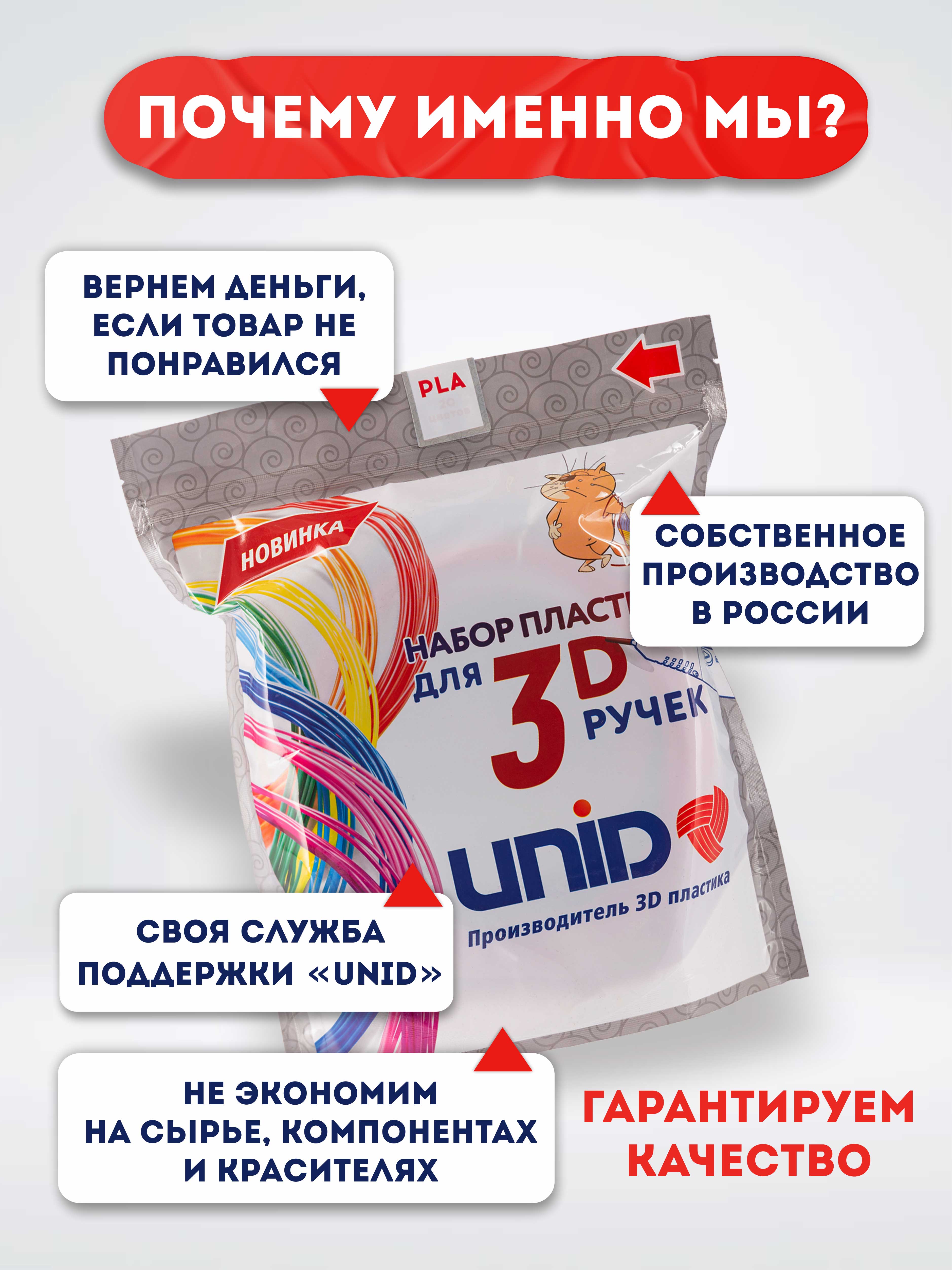 Пластик для 3д ручки UNID PRO6 - фото 4