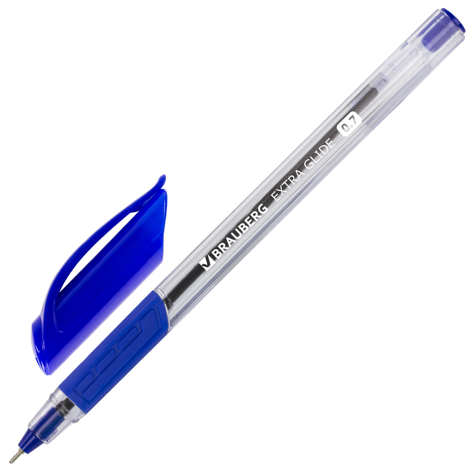 Ручка шариковая Brauberg Extra Glide GT 12шт синяя масляная - фото 4