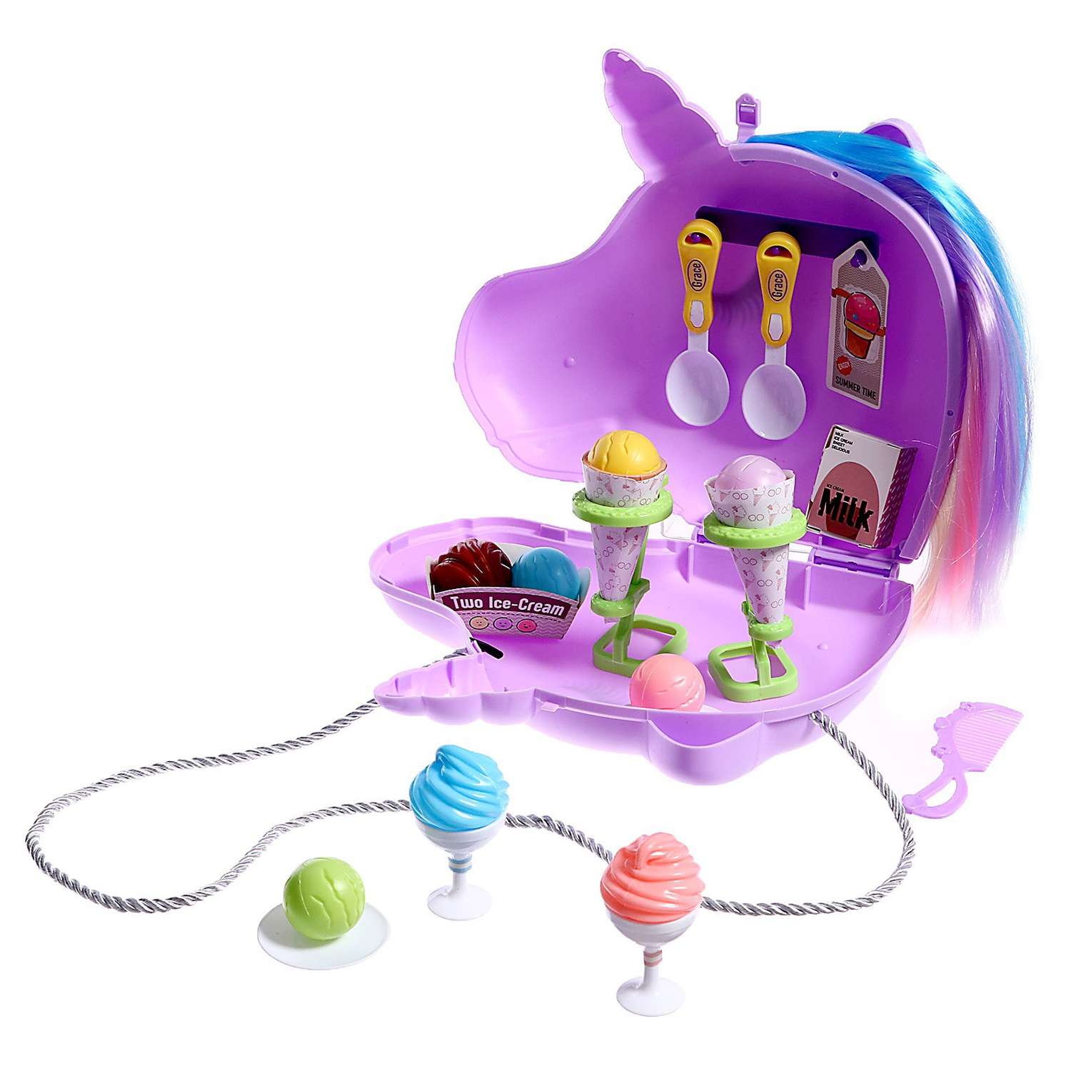 Игровой набор Sima-Land «Лавка мороженого» в сумочке - фото 2
