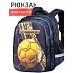 Рюкзак школьный Evoline Рюкзак для начальной школы ЭВА с мячом серый Золотой S700-ball-3-gold