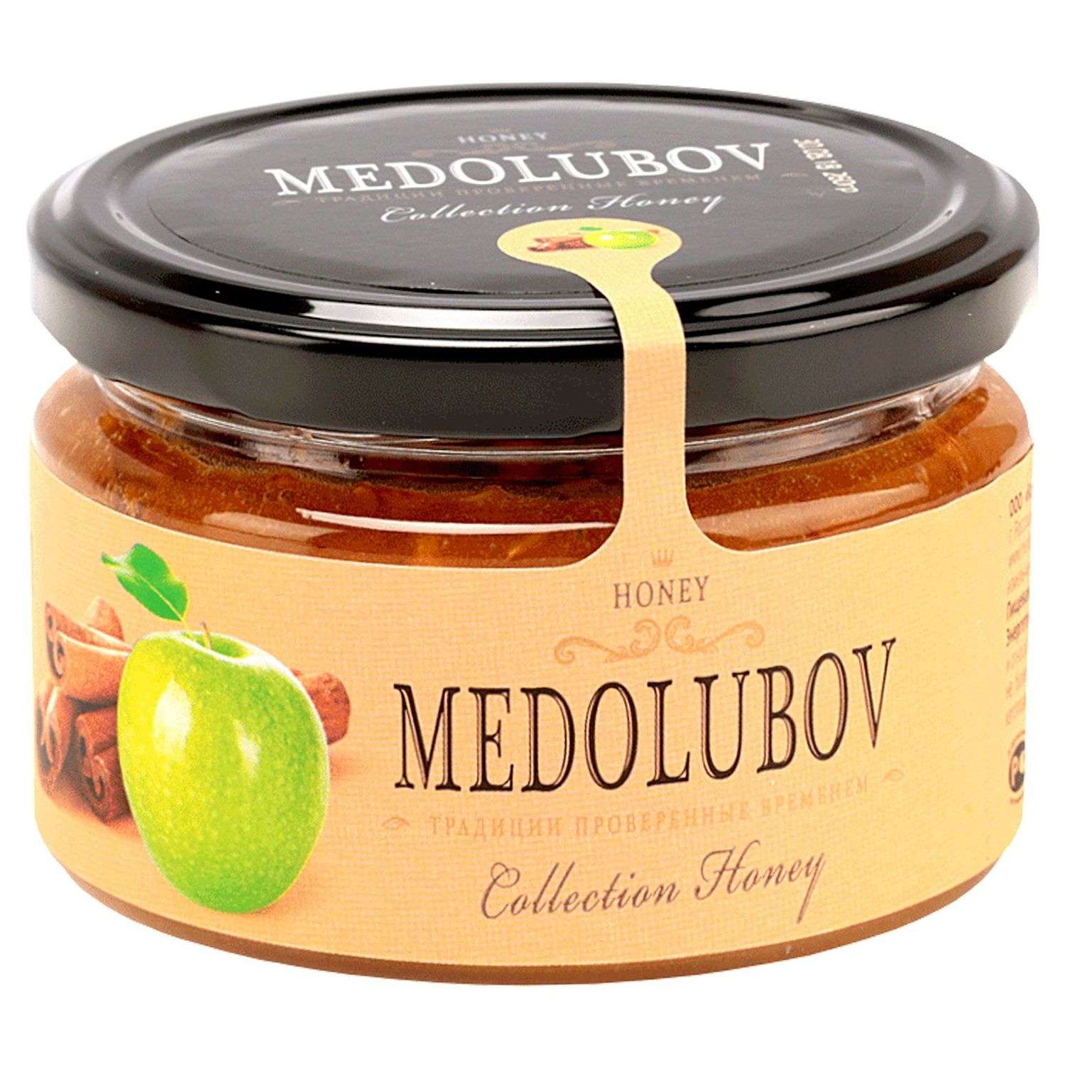 Мёд-суфле Медолюбов яблоко с корицей 250мл - фото 1