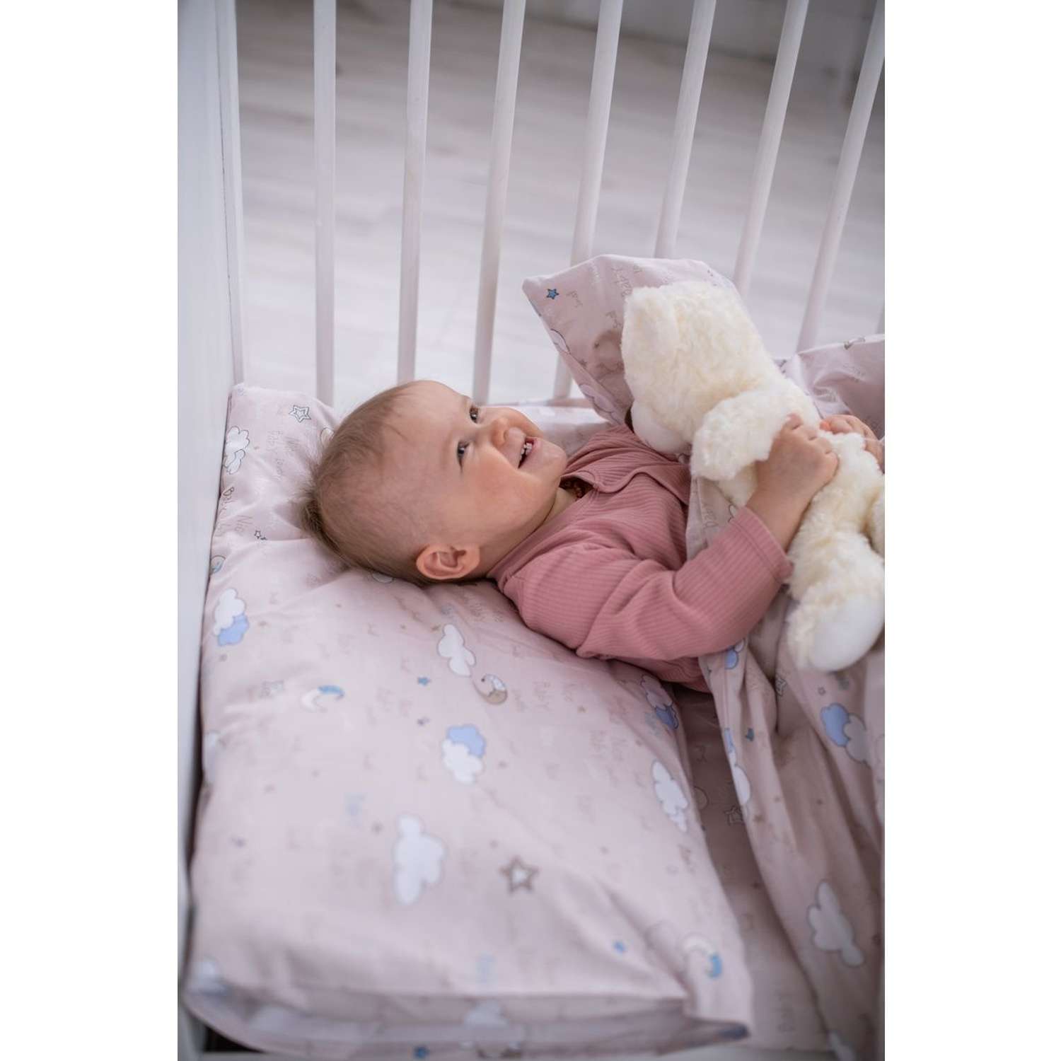 Комплект постельного белья SONA and ILONA детский 3 предмета (120х60 см) - фото 4