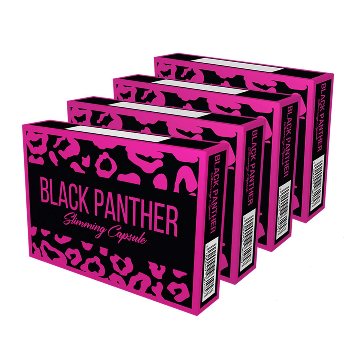 Черная пантера капсулы BLACK PANTHER для похудения жиросжигатель набор 4 упаковки - фото 1