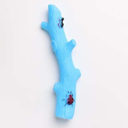 Игрушка Пижон пищащая «Веточка» 24 см голубая
