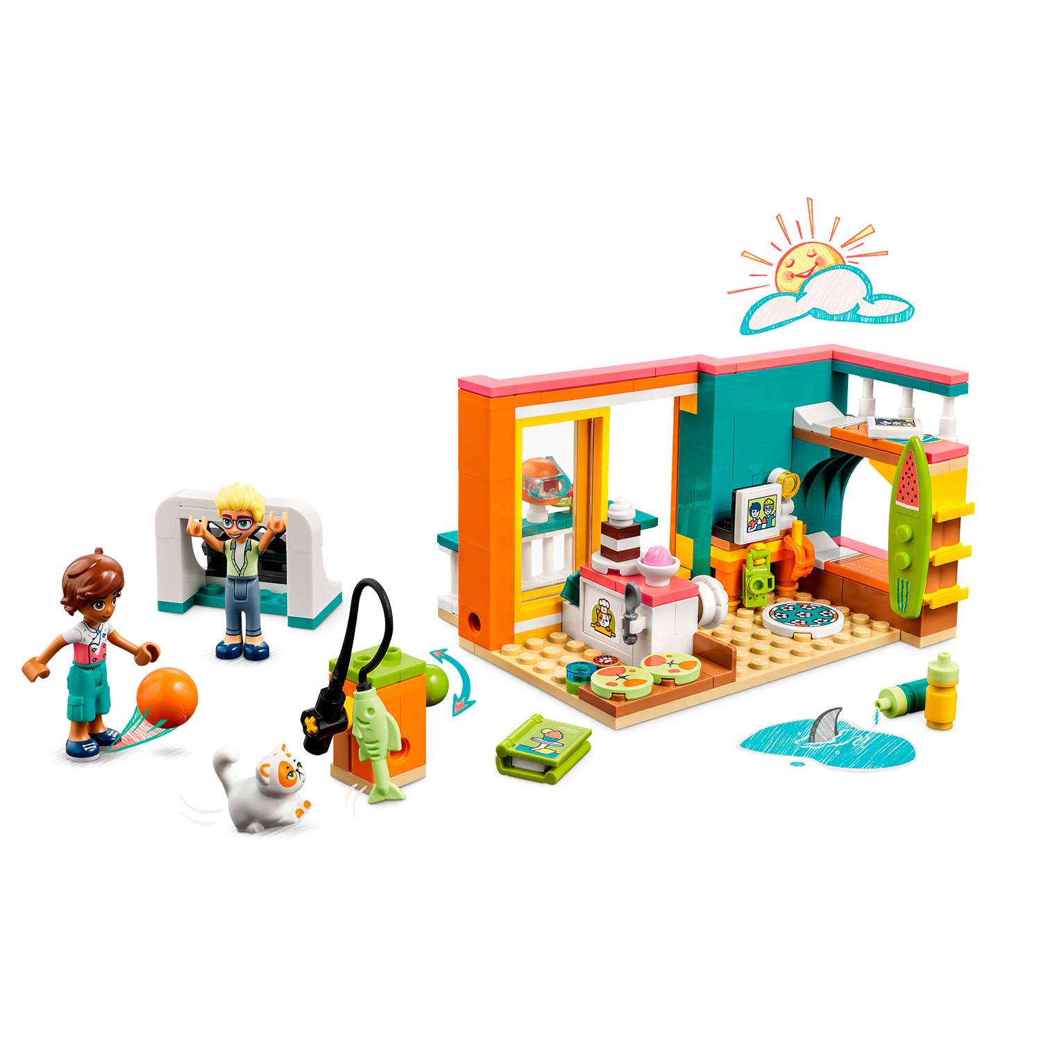 Конструктор детский LEGO Friends Комната Лео 41754 - фото 2