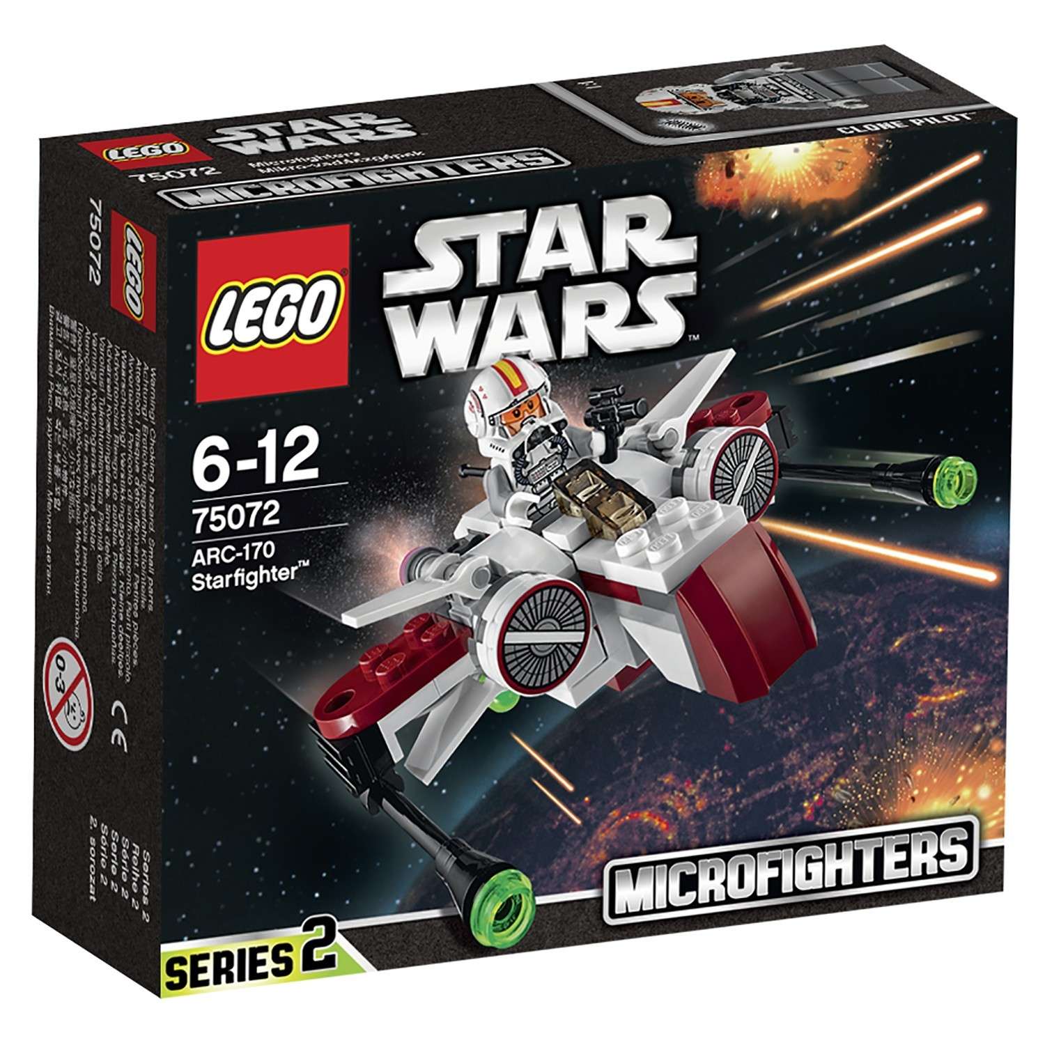 Конструктор LEGO Star Wars TM Звёздный истребитель ARC-170™ (75072) - фото 2