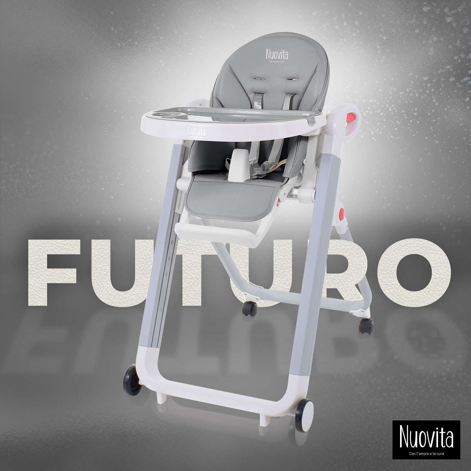 Стульчик для кормления Nuovita Futuro Bianco Grigio - фото 2