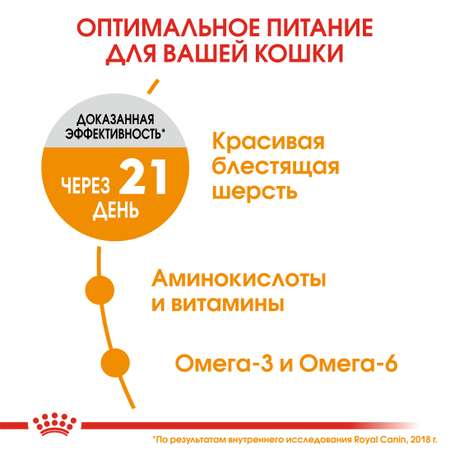 Корм сухой для кошек ROYAL CANIN Hair/Skin Care 400г для поддержания здоровья кожи и шерсти