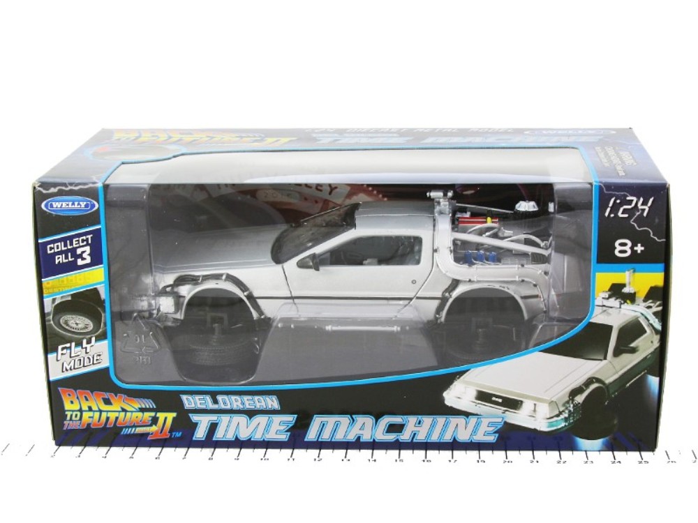 Машинка WELLY 1:24 модель DeLorean DMC-12 из кинофильма Назад в будущее 22441FV-GW - фото 2