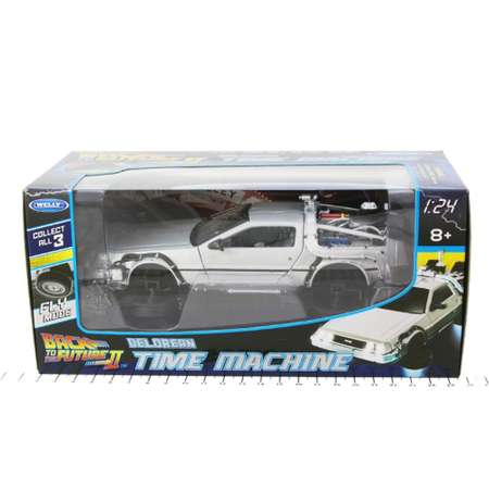 Машинка Welly 1:24 модель DeLorean DMC-12 из кинофильма Назад в будущее