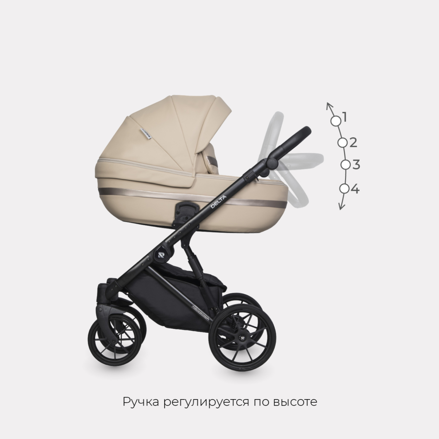 Коляска 2в1 Riko Basic Delta Camel - фото 5