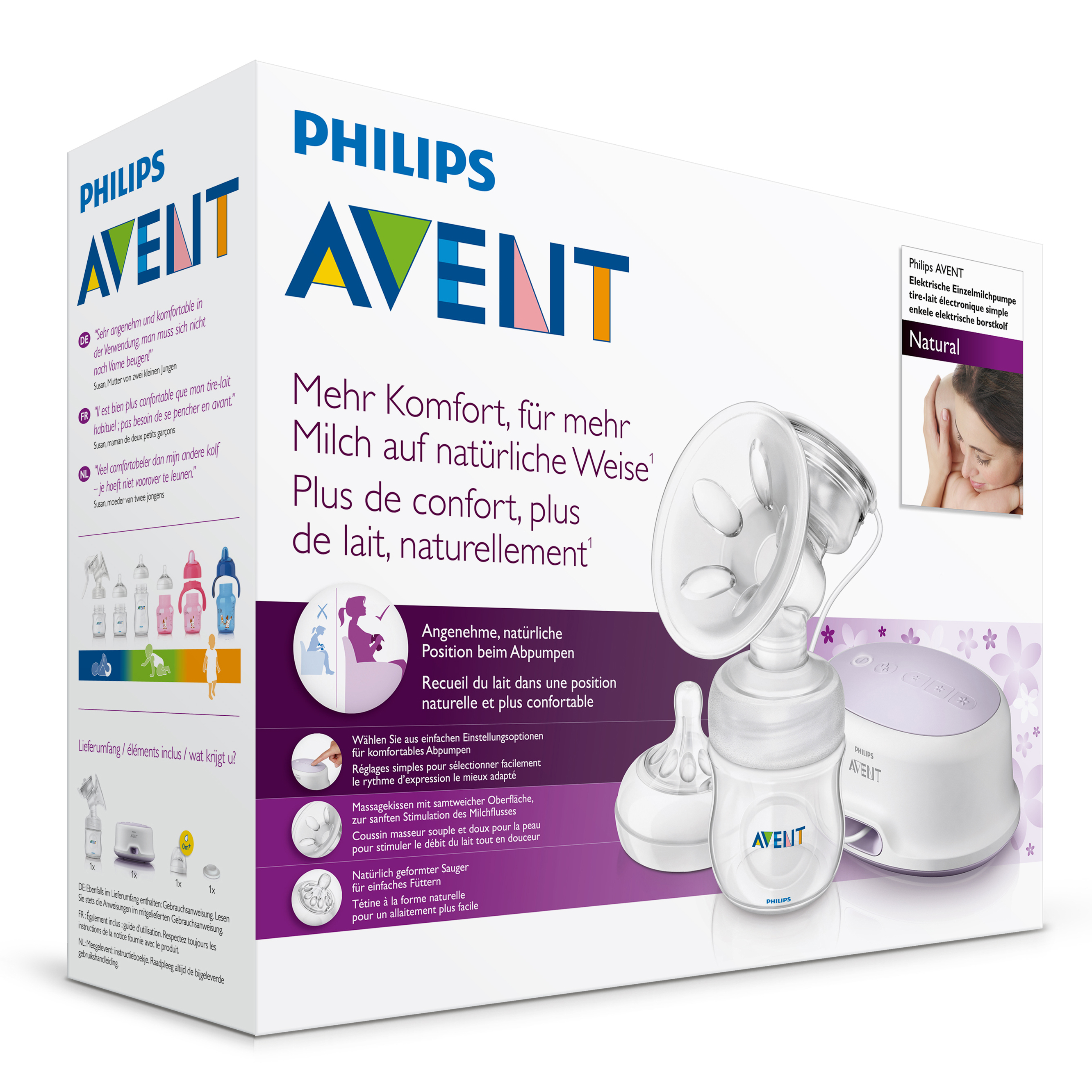 Электронный молокоотсос Philips Avent Natural SCF332/01 - фото 6