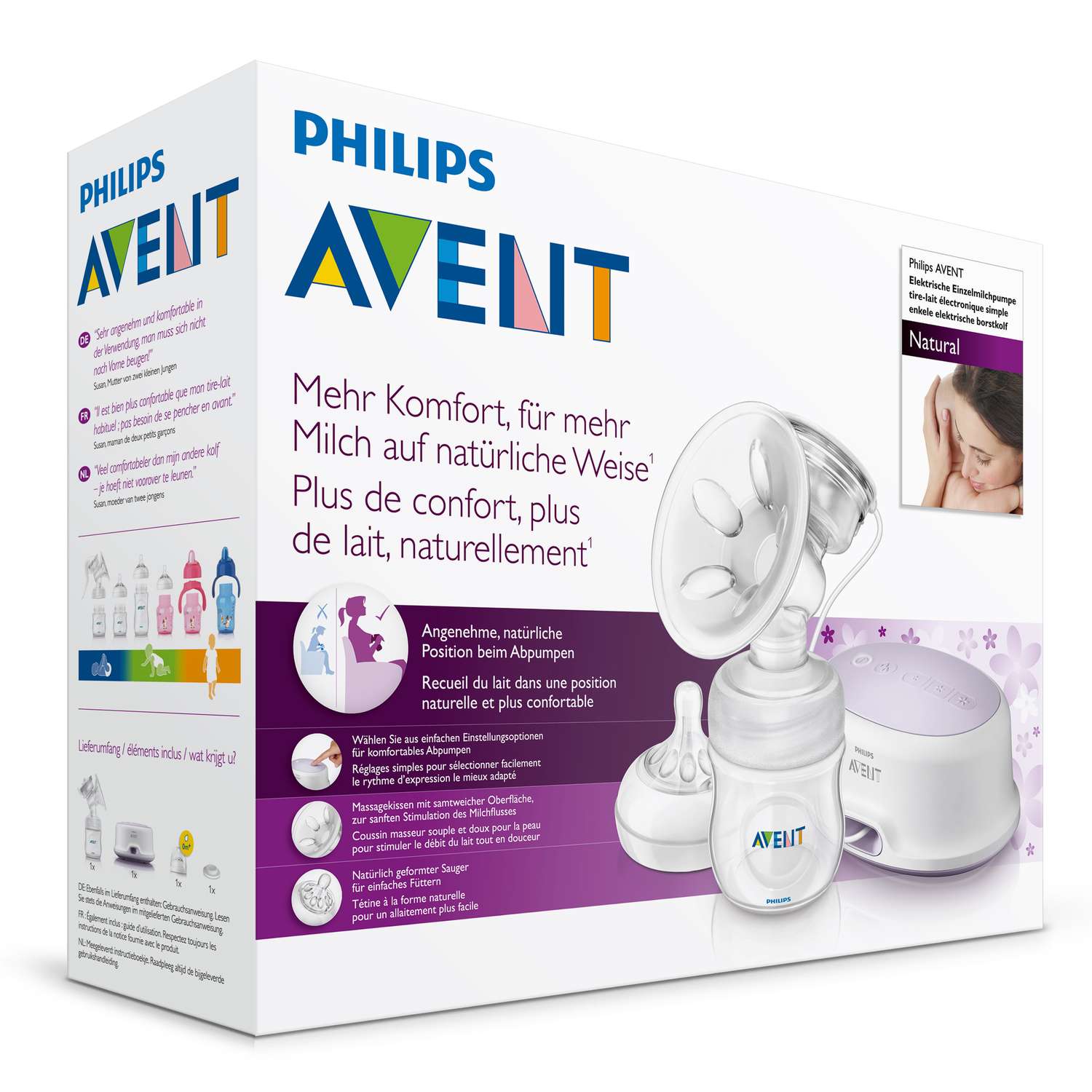 Электронный молокоотсос philips avent