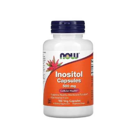 Витамины спортивные Инозитол Now 500мг 100 капсул Добавка для печени похудения обмена веществ