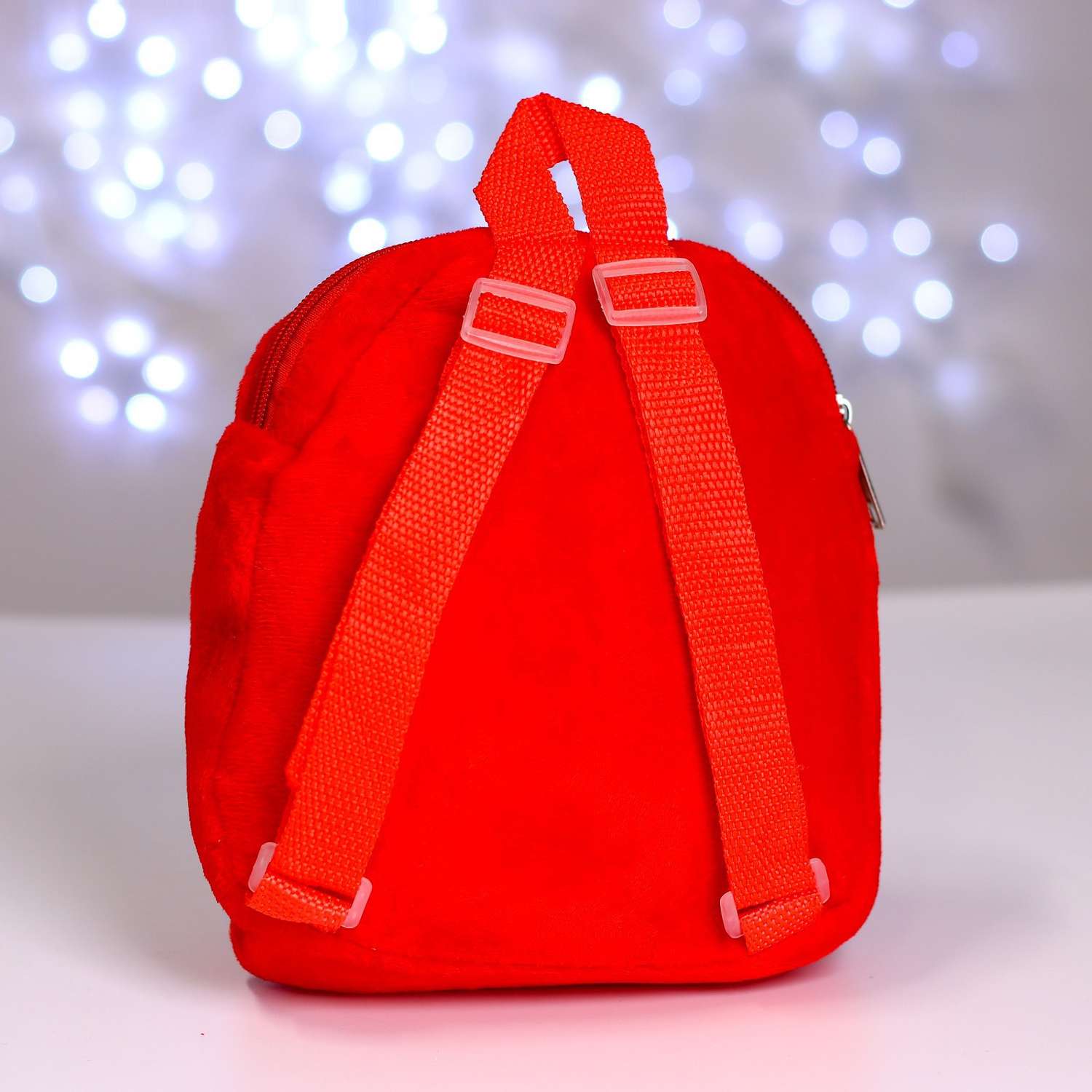 Детский рюкзак Milo Toys плюшевый Зайка 22х17 см с карманом - фото 5
