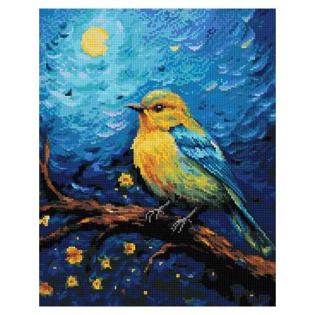 Алмазная мозаика Art on Canvas холст на подрамнике 40х50 см Птичка