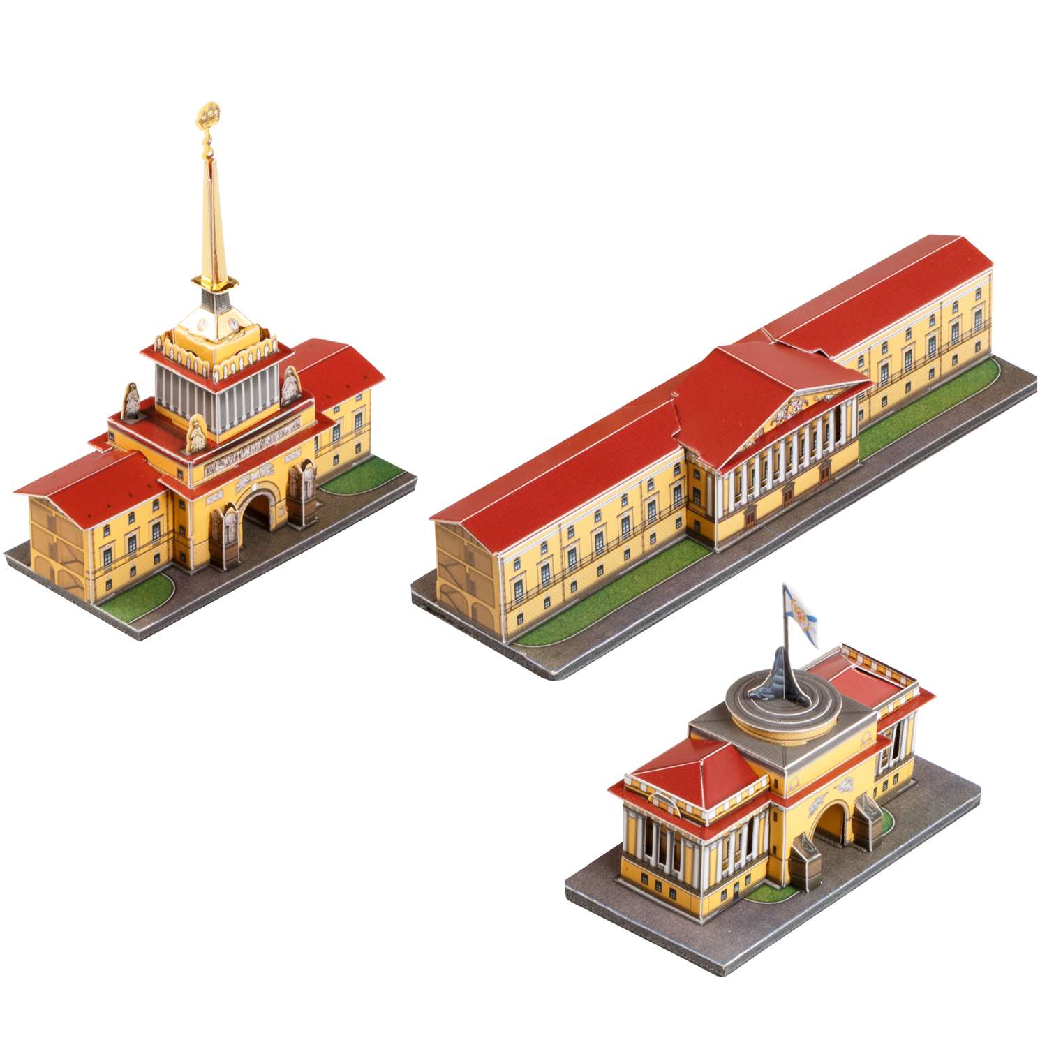 Сборная модель Умная бумага Города в миниатюре Трио Адмиралтейство 563 563 - фото 1