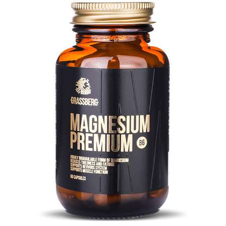 Биологиески активная добавка Grassberg Magnesium Premium B6 60капсул
