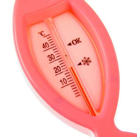 Термометр Крошка Я для ванной Рыбка цвет розовый