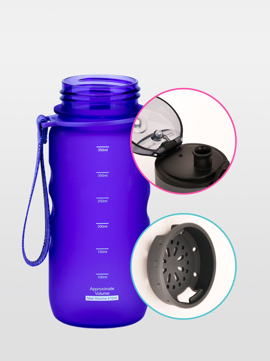Бутылка для воды спортивная UZSPACE 1212 фиолетовый - фото 2