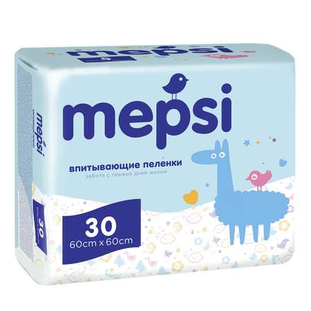 Пеленки впитывающие Mepsi 60*60 30шт