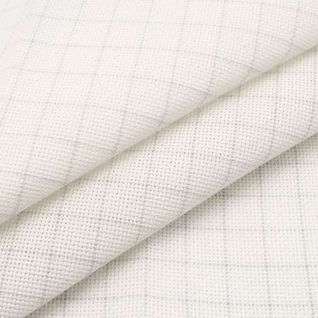 Канва Zweigart для вышивания шитья и рукоделия 20ct 50х55 см белая в клетку