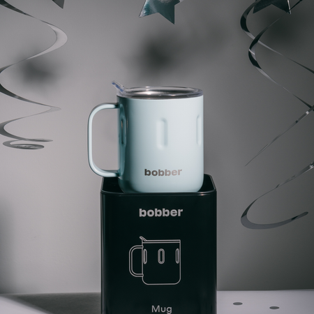 Термокружка 300 мл для напитков Bobber Mug голубой