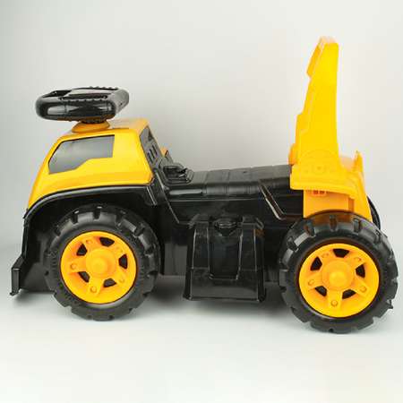 Машина-каталка детская Darvish Caterpillar Механик в наборе каска и ящик с инструментами