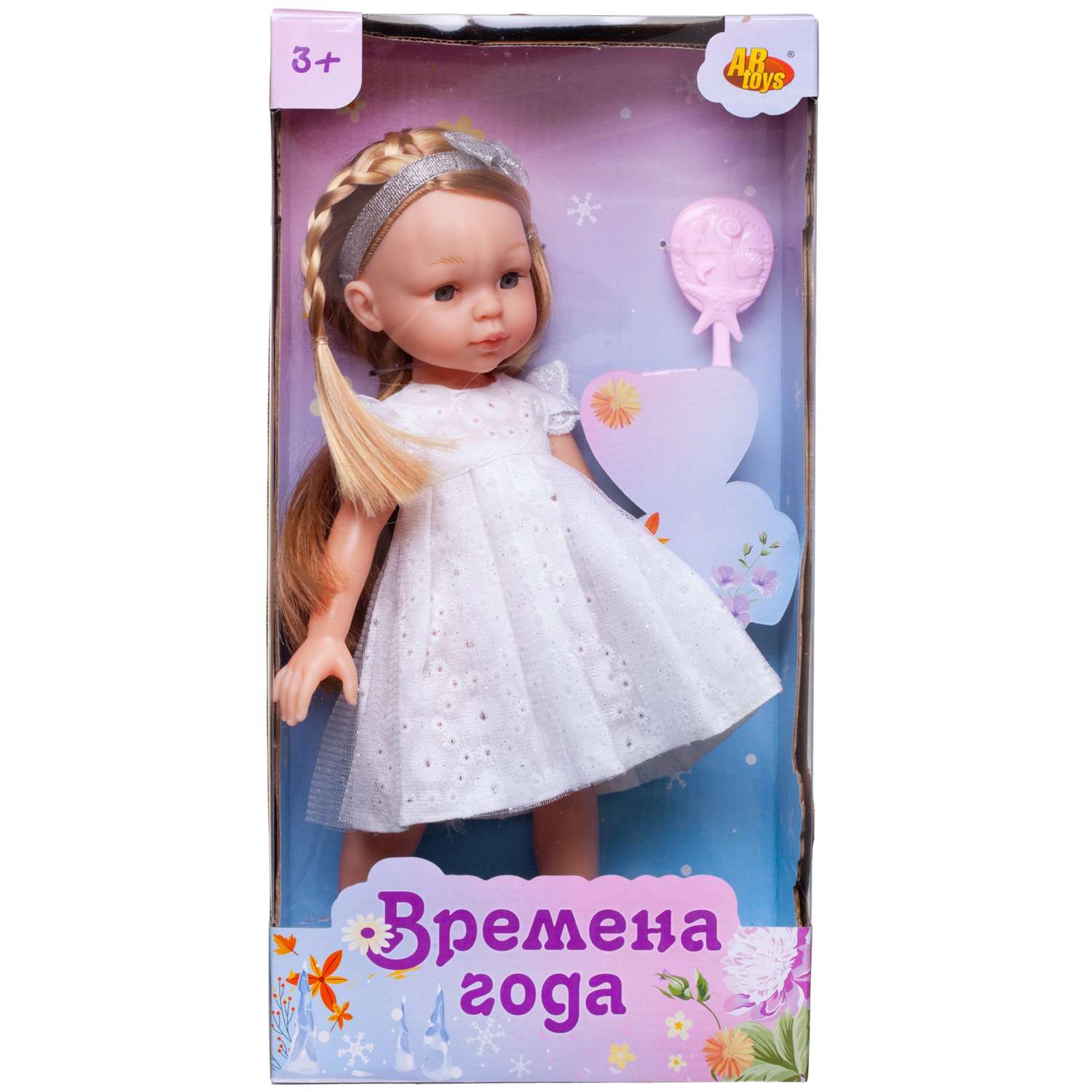 Кукла ABTOYS Времена года 32 см в белом кружевном платье PT-01860 - фото 1