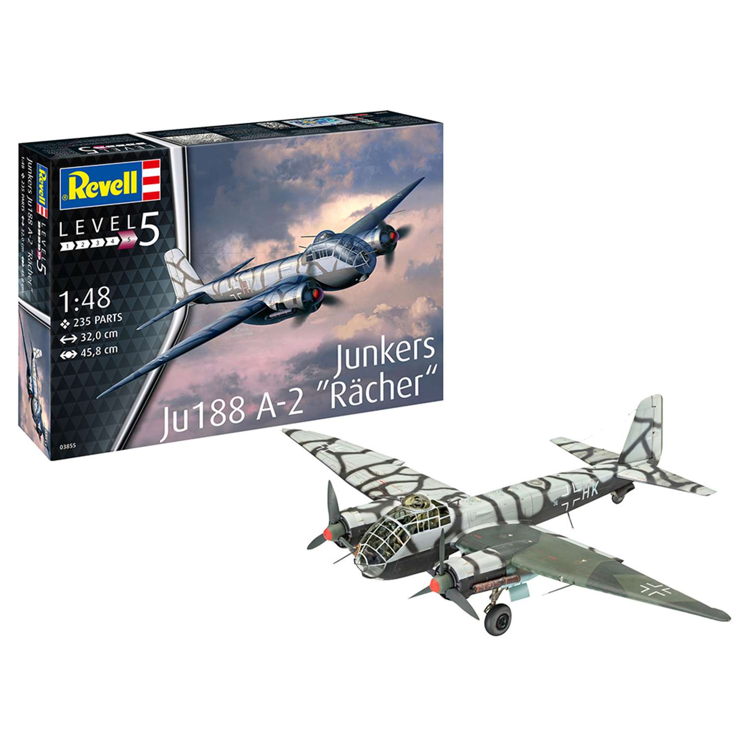 Модель для сборки Revell Средний бомбардировщик Юнкерс Ju188 A-1 Rаcher 03855 - фото 1